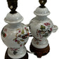 Pair of Floral Bird Ceramic Table Lamps (Pre-Loved)