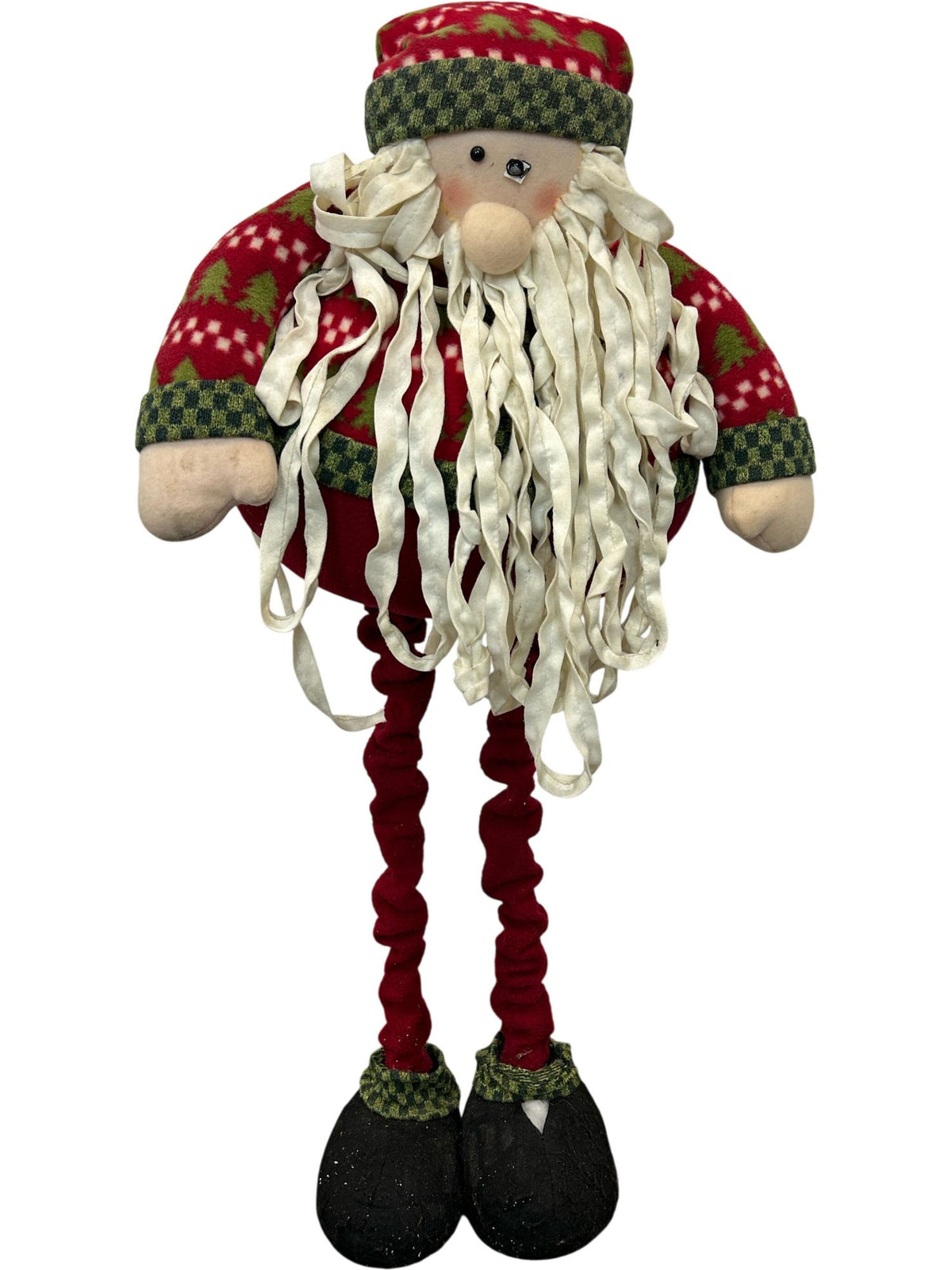 100cm Large Standing Santa Claus Plush Christmas Decoration (Pre-Loved)