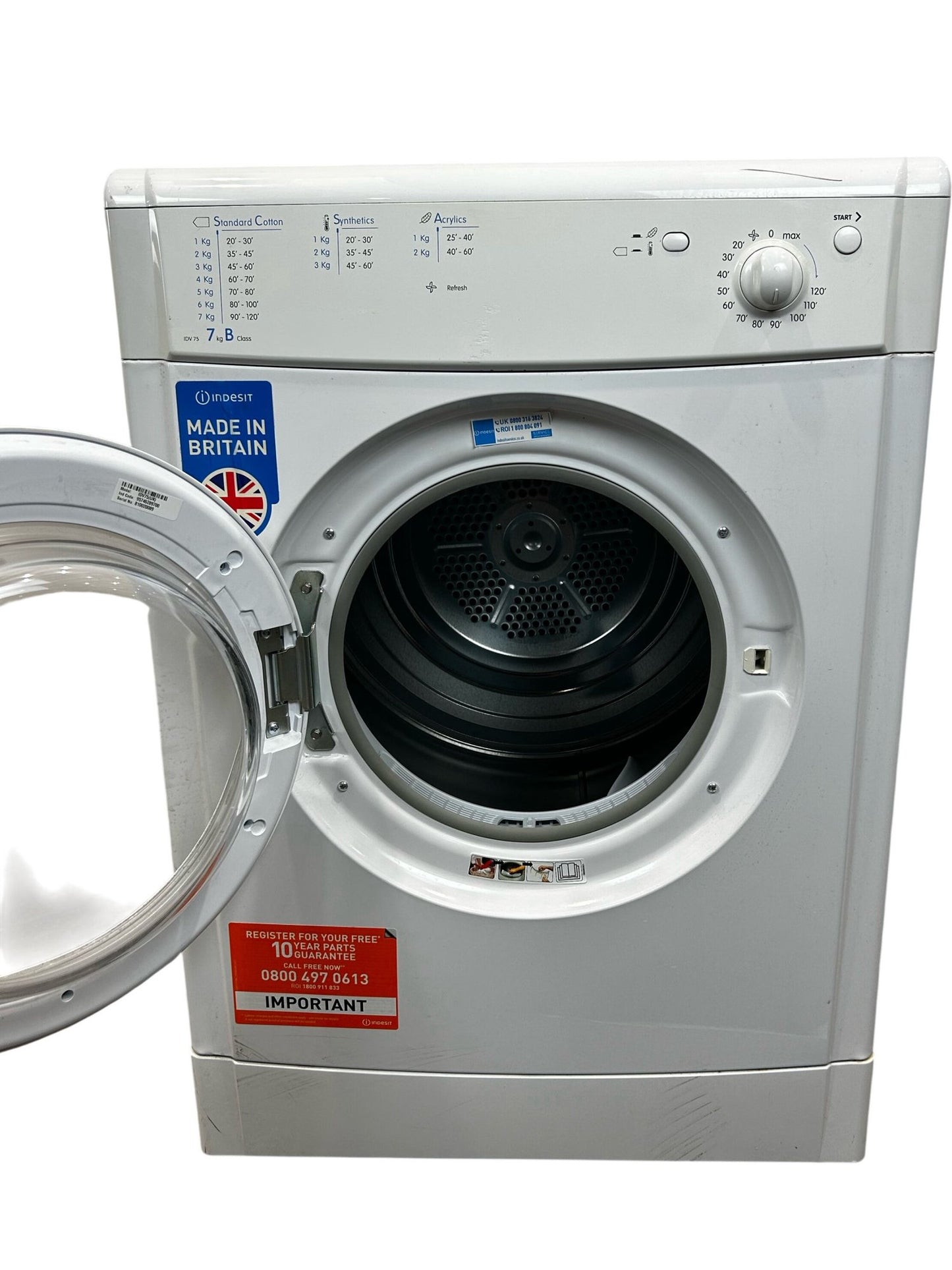 Indesit IDV75 7kg Vented Tumble Dryer (Pre-Loved)