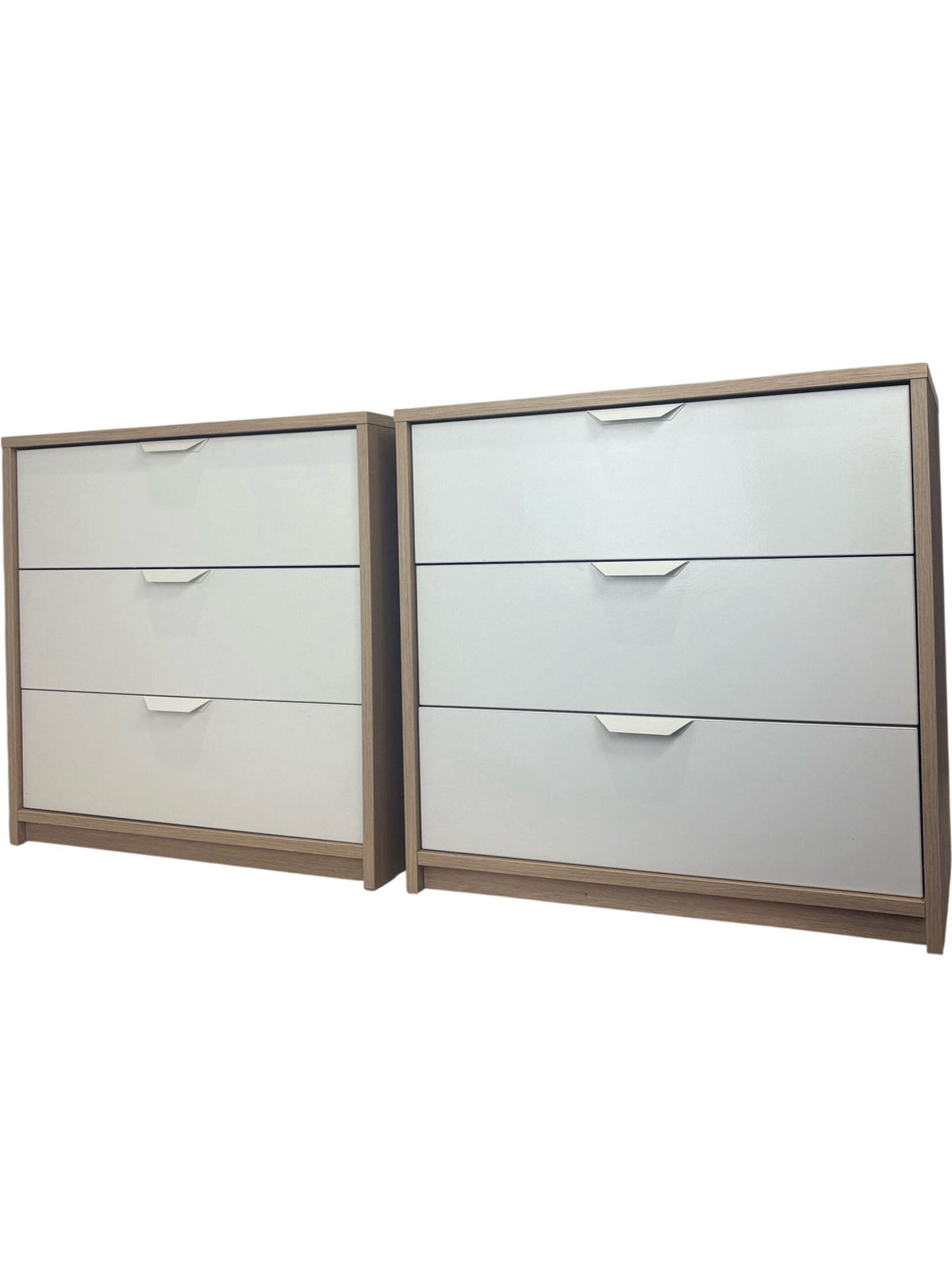 Wooden Dresser Set White & Oak Finish (Pre-Loved)