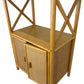 Angraves Bamboo Rattan Storage Cabinet with Open Shelf Unit (Pre-Loved)