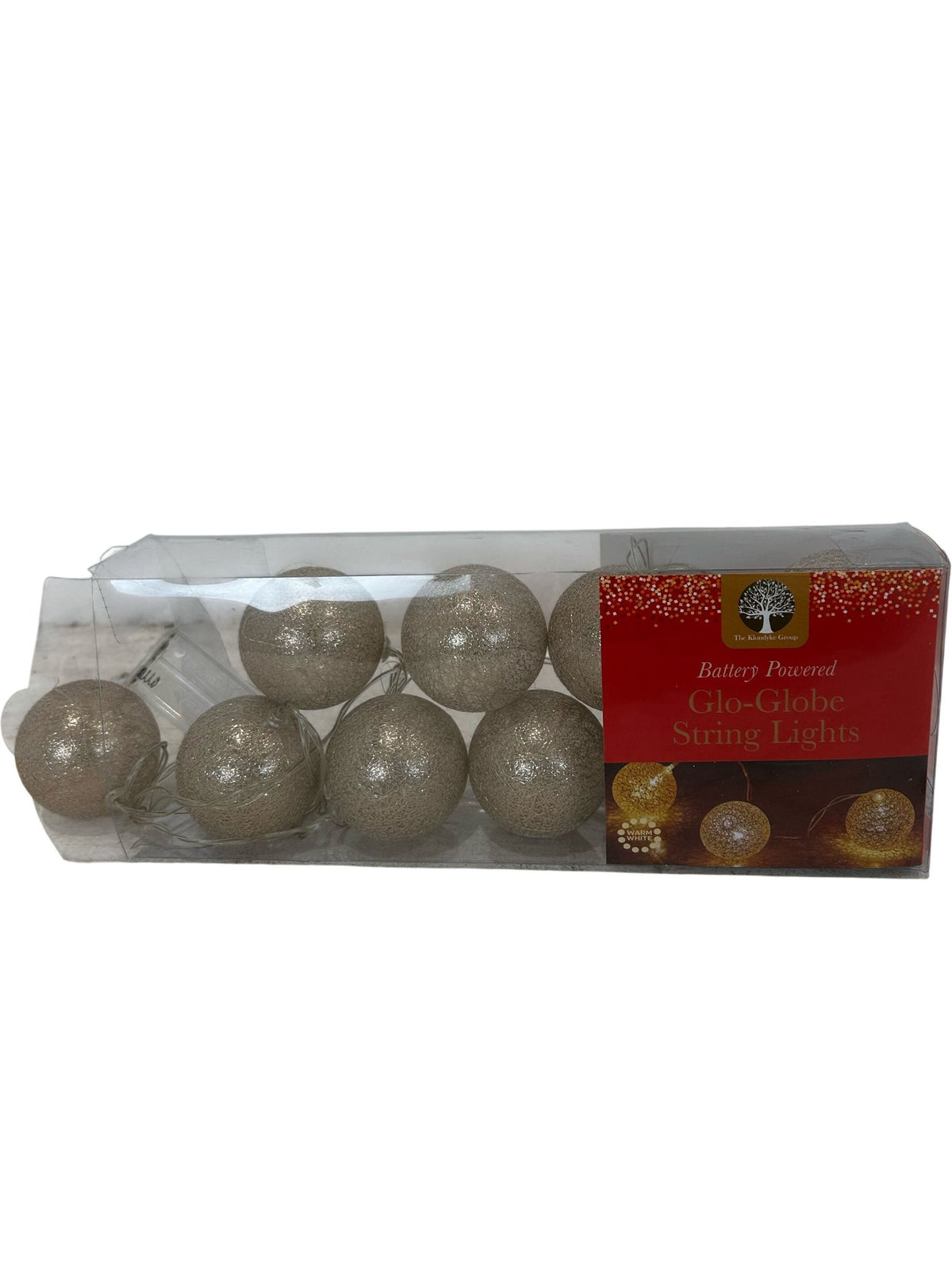 The Natural Tree Company Warm White Glo-Globe String Lights x10 (New)