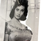 Classic Black & White Sophia Loren Silver Framed Portrait Photograph (Pre-Loved)
