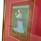 Pair of Framed Indian Miniature Paintings in Gold Frames (Pre-Loved)