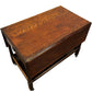 Vintage Drop Leaf Side Table with Drawer, Shelf & Castors (Pre-Loved)