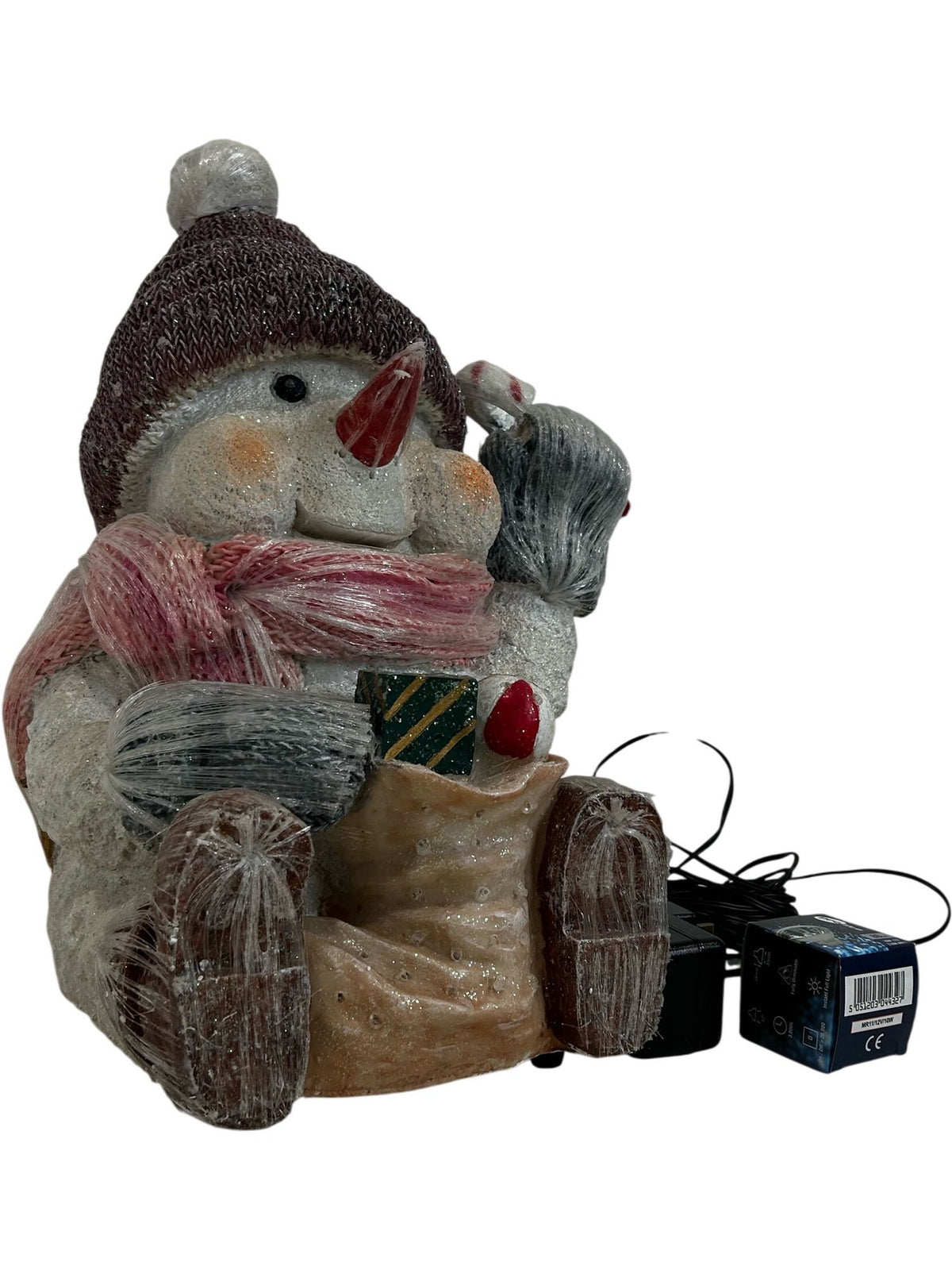 Fiber Optic Snowman Amanda Light-Up Christmas Decoration Boxed (Pre-Loved)
