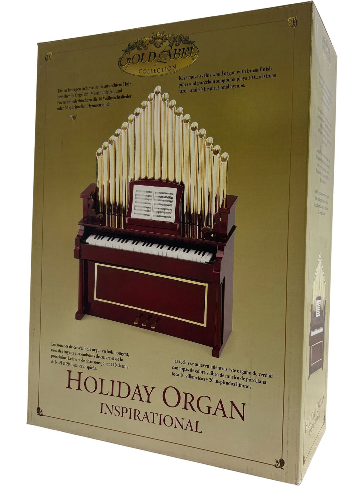 Mr Christmas Holiday Organ Brass Finish Pipes (Pre-Loved)