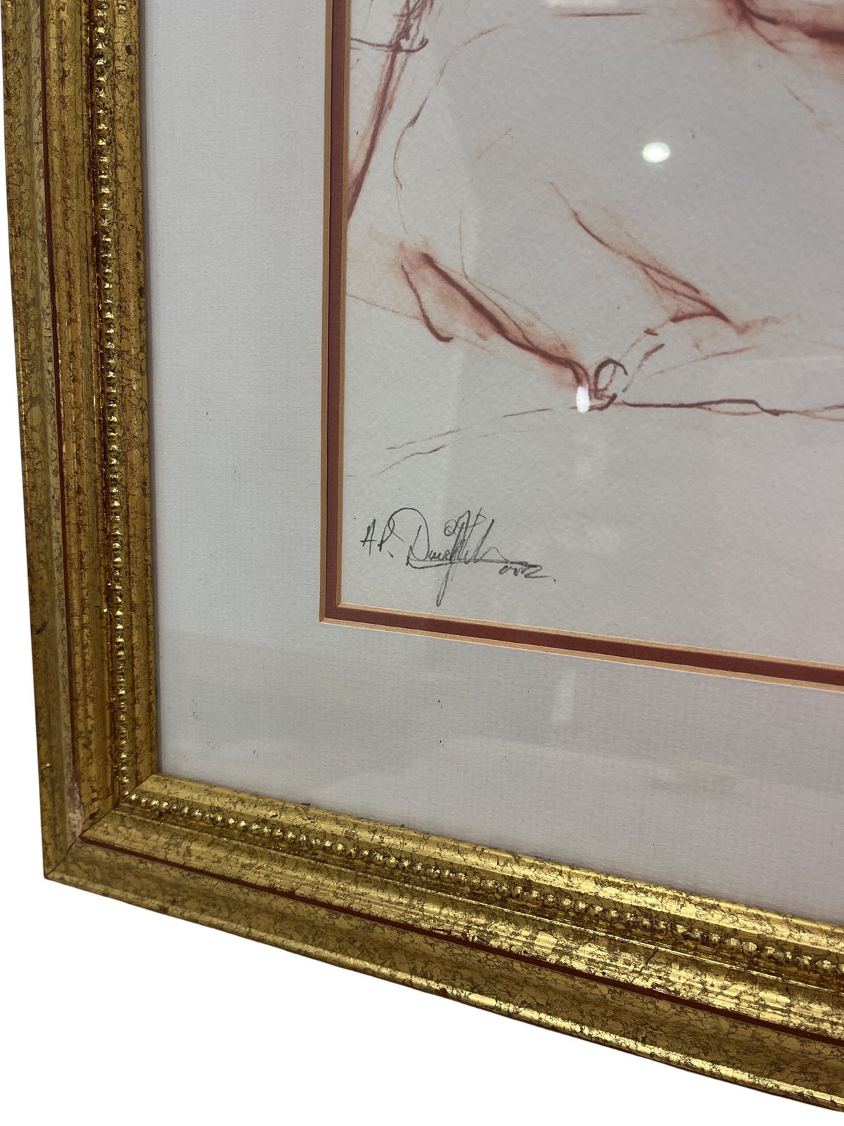 David Fisher Fine Art Sketch Drawings Framed Artwork (Pre-Loved)