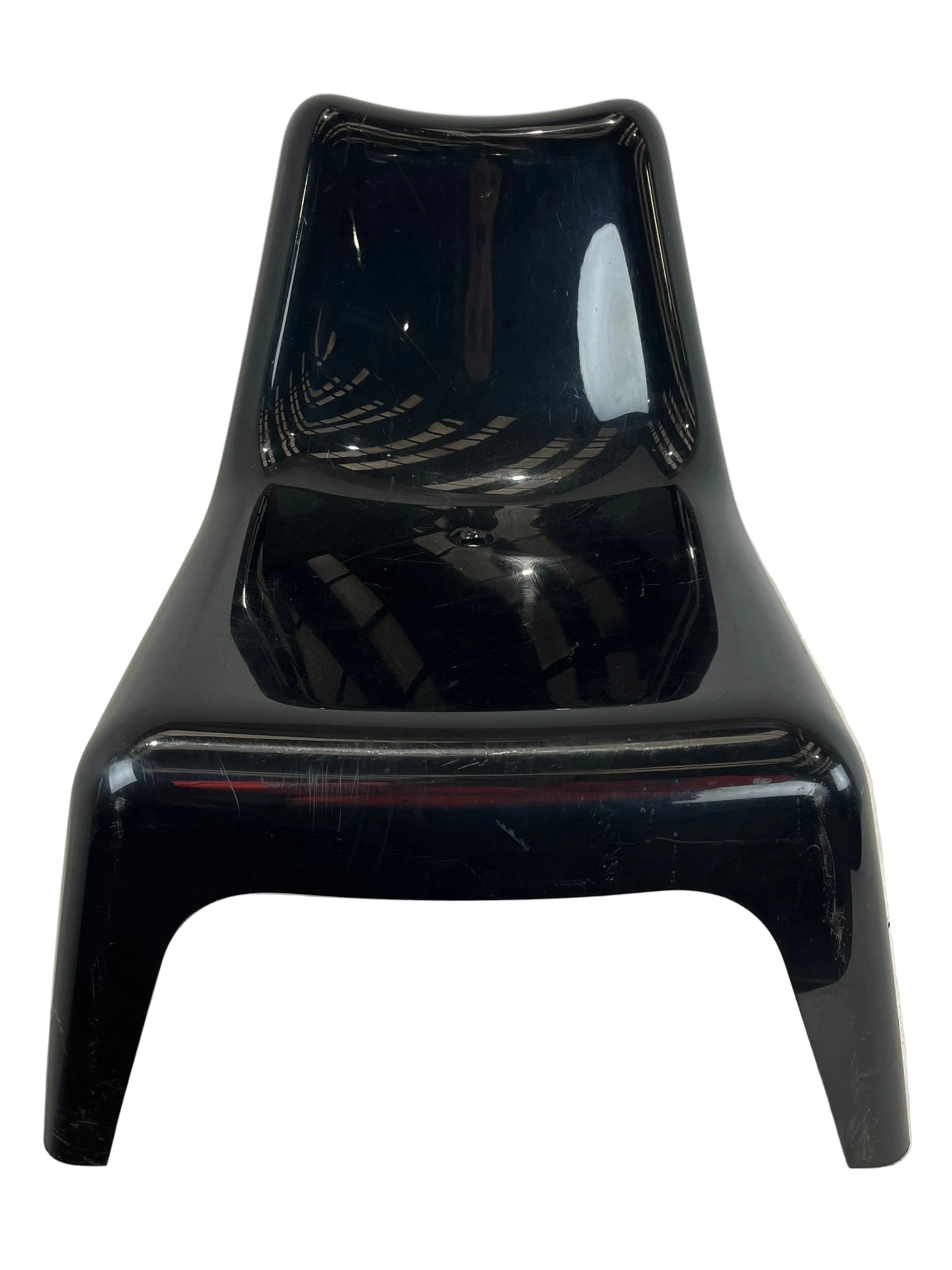 Vintage Ikea Vago Thomas Sandell Black Plastic Stacking Chairs