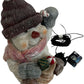 Fiber Optic Snowman Amanda Light-Up Christmas Decoration Boxed (Pre-Loved)