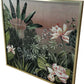 Habitat Botanical Floral Framed Wall Art Print Gold Frame Square (Pre-Loved)