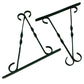 Pair Of Green Hanging Basket Brackets (Pre-Loved)