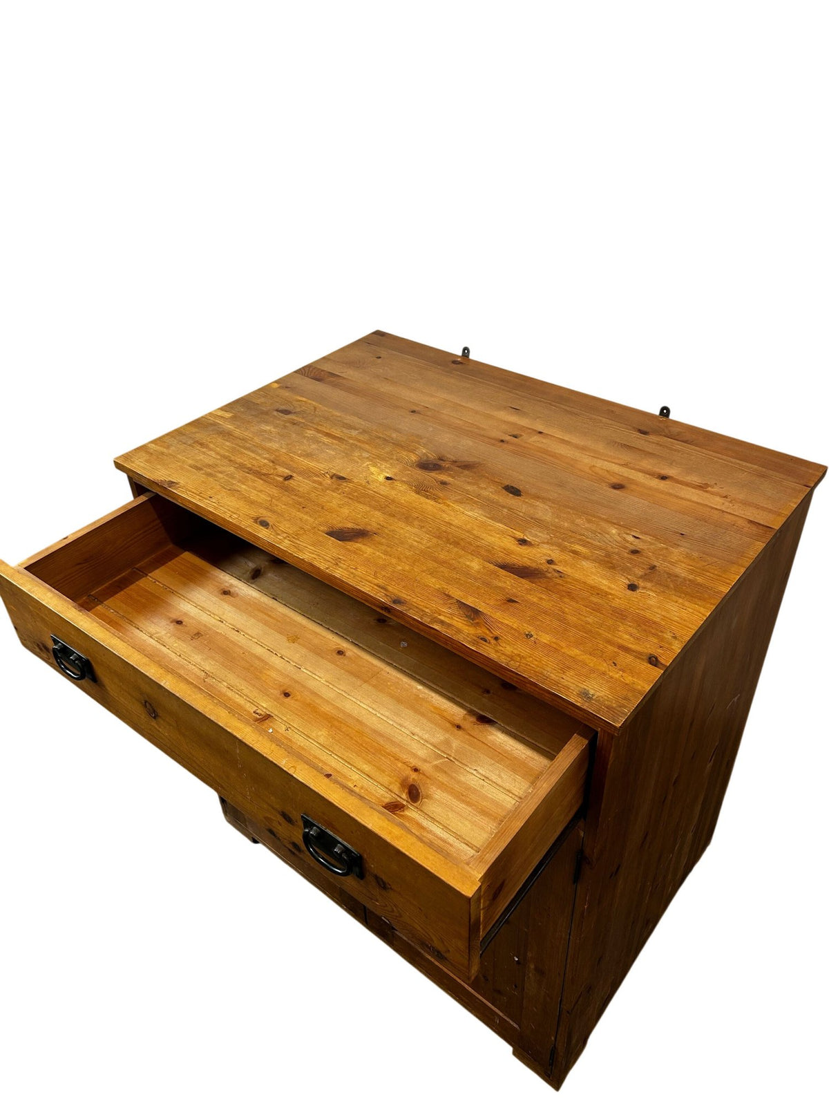 Rustic Pine Sideboard Storage Cabinet 2 Doors 1 Drawer (Pre-Loved)