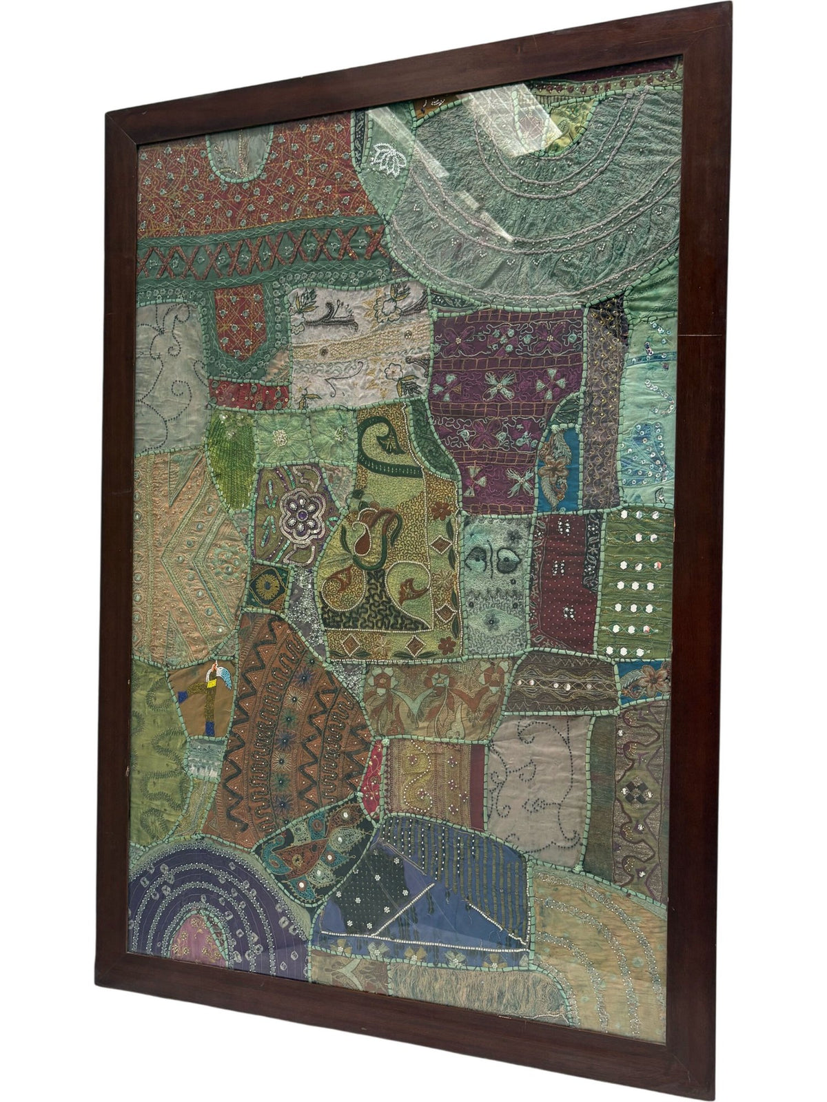 Handcrafted Indian Patchwork Textile Wall Hanging (Pre-Loved)