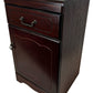 Dark Wood Bedside Cabinet with Drawer & Cupboard (Pre-Loved)