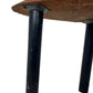 Rustic Wooden Small Table Black Metal Legs (Pre-Loved)