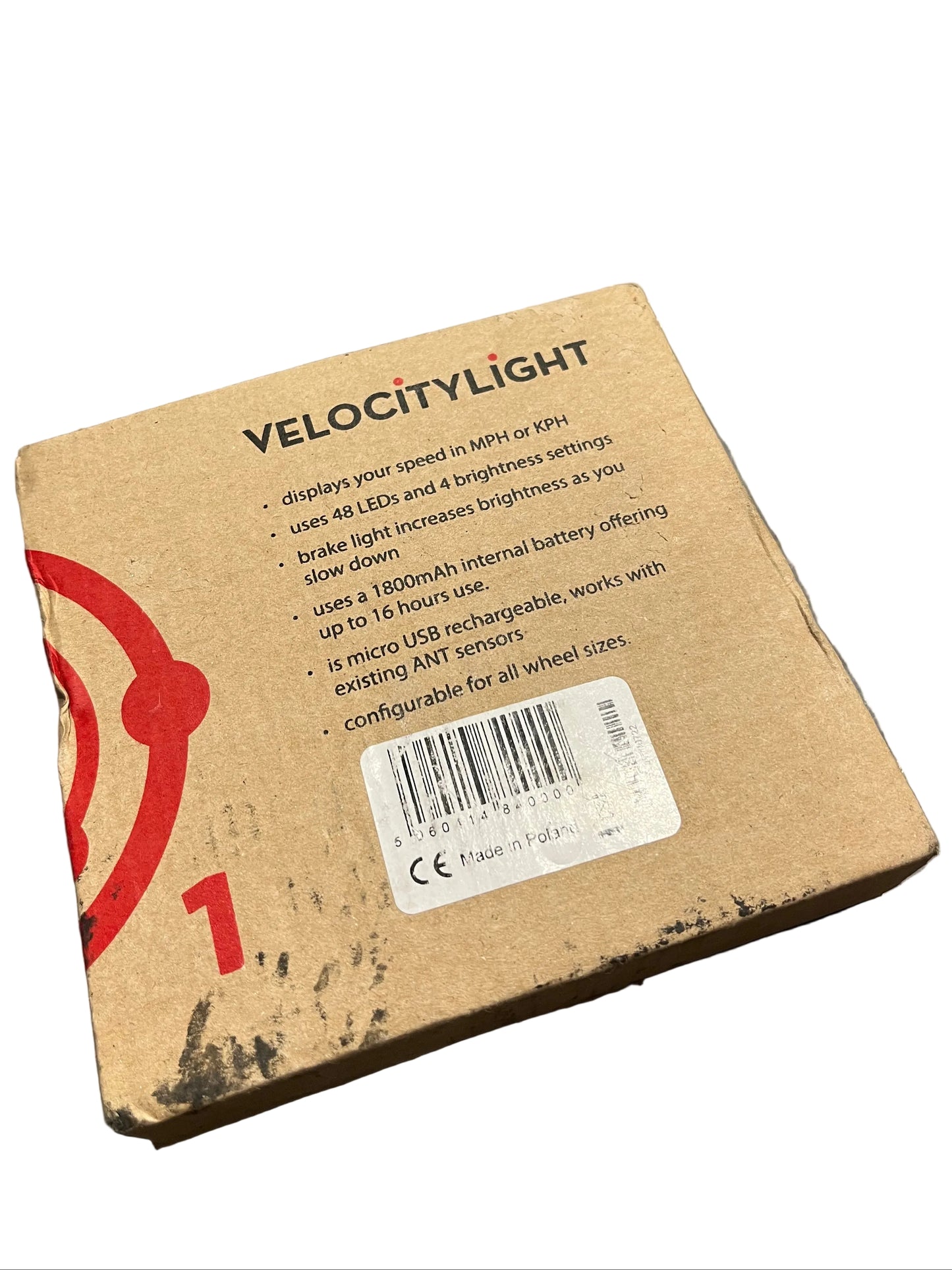 VeloCityLight And VeloCitySensor Package Bright Rear LED Light And Sensor (New)