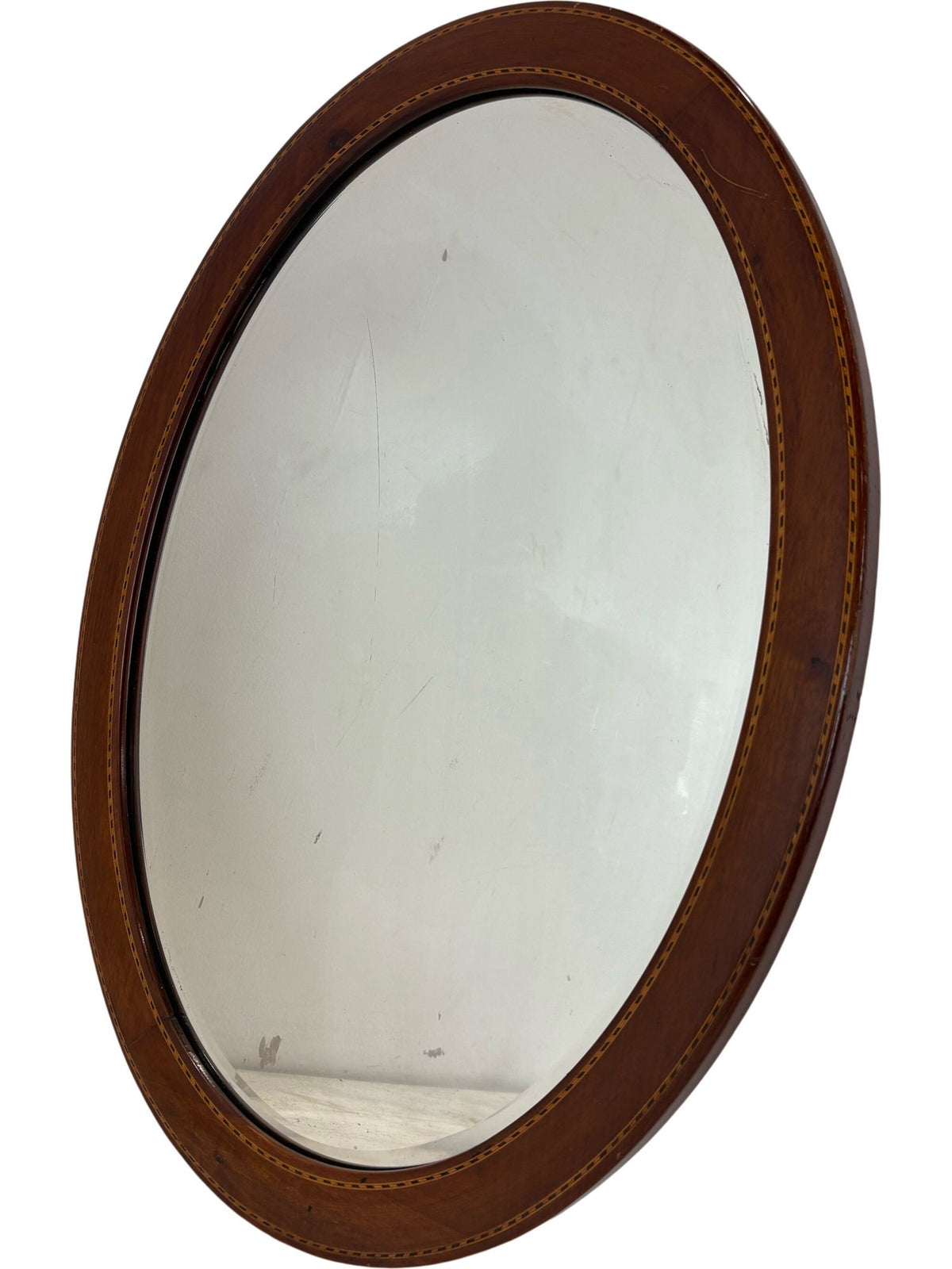 Oval Wooden Framed Mirror 50.5cm x 68cm (Pre-Loved)
