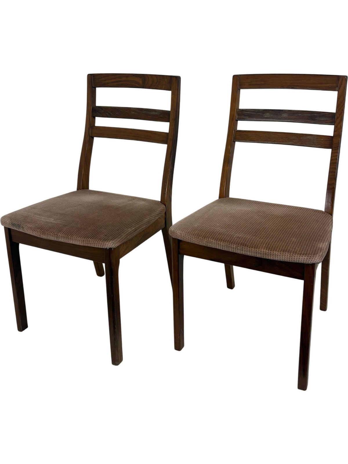 Vintage Wooden Dining Chairs Mid Century Set of 2 (Pre-Loved)