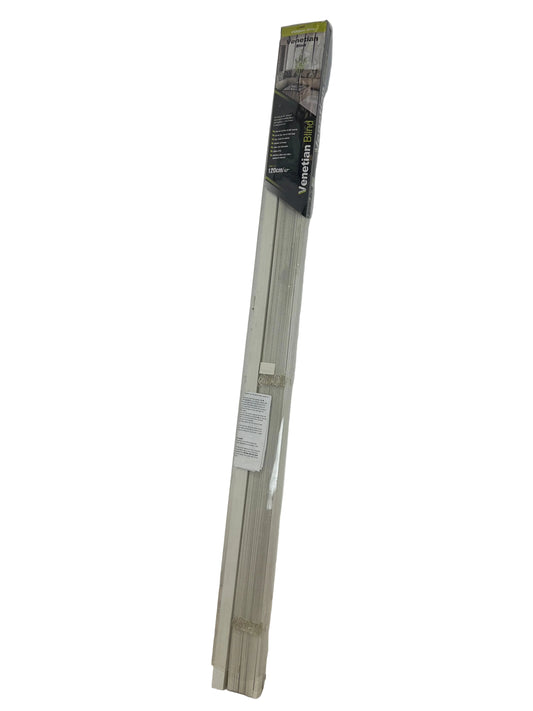 White Wood 120cm Venetian Blind (Unused)