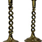 Vintage Brass Candlesticks Twisted Design (Pre-Loved)