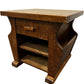Vintage Wooden Accent Table with Drawer and Shelves (Pre-Loved)