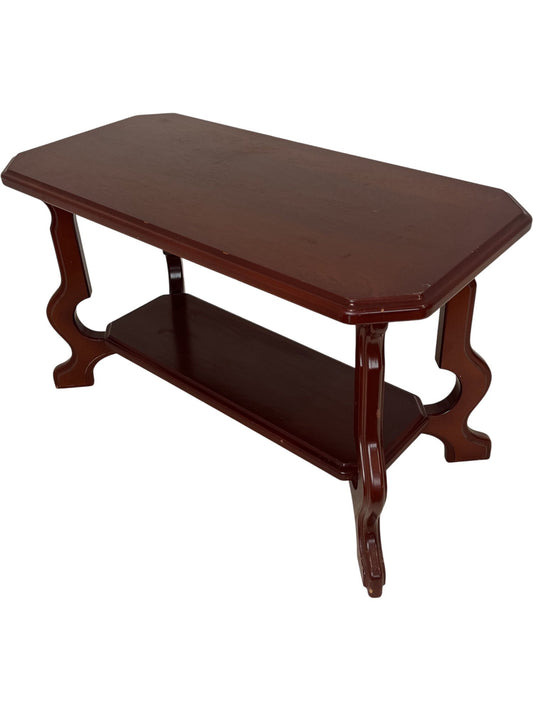 Vintage Wooden Rectangular Mahogany Style Side Table (Pre-Loved)