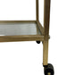 Vintage Mid-Century Modern Style Gold Brass Bar Cart (Pre-Loved)