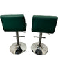 Green Bar Stools Adjustable Height (Pre-Loved)