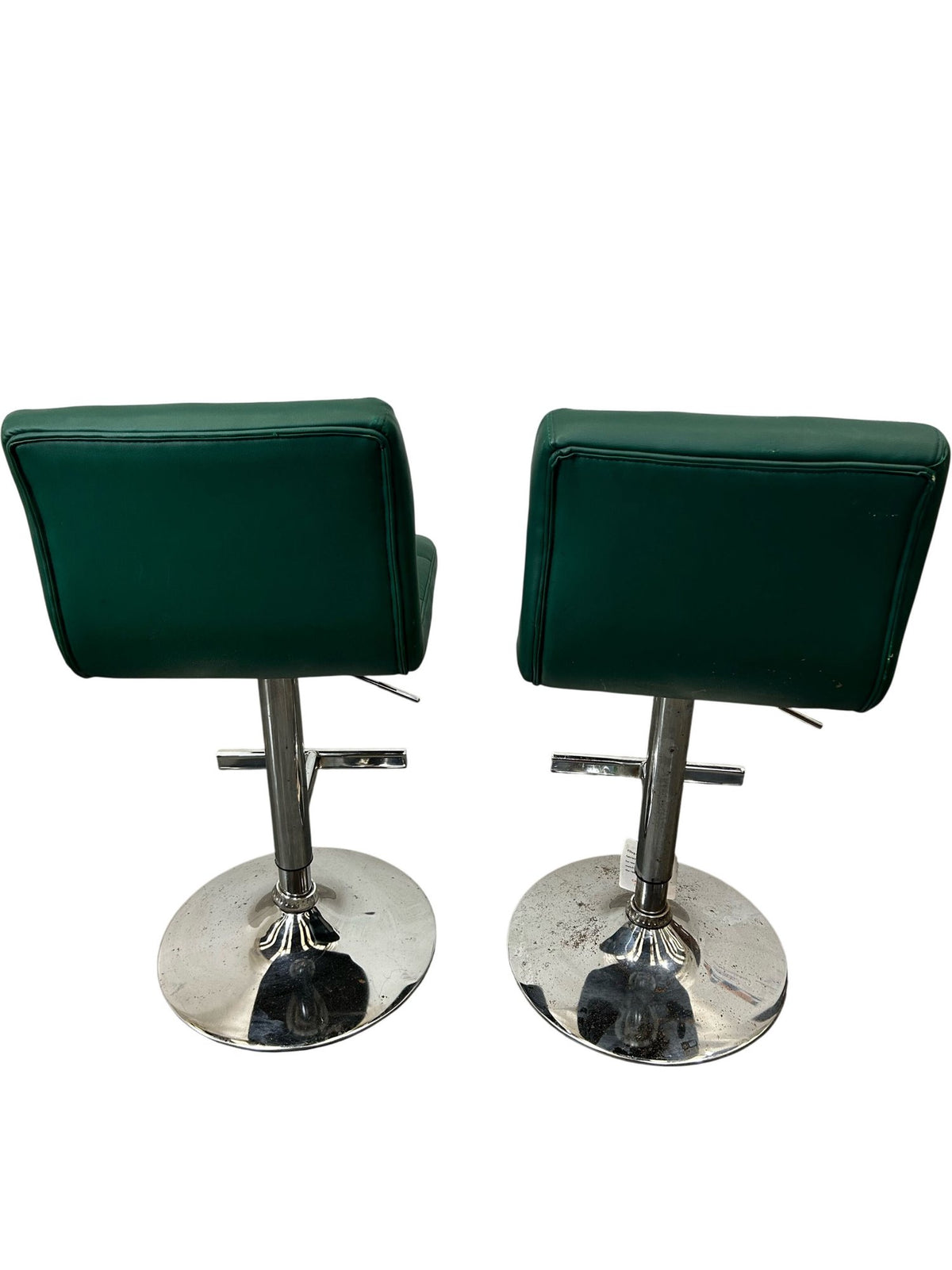 Green Bar Stools Adjustable Height (Pre-Loved)