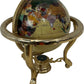 Vintage Mother Of Pearl Style Gemstone Tabletop Globe (Pre-Loved)