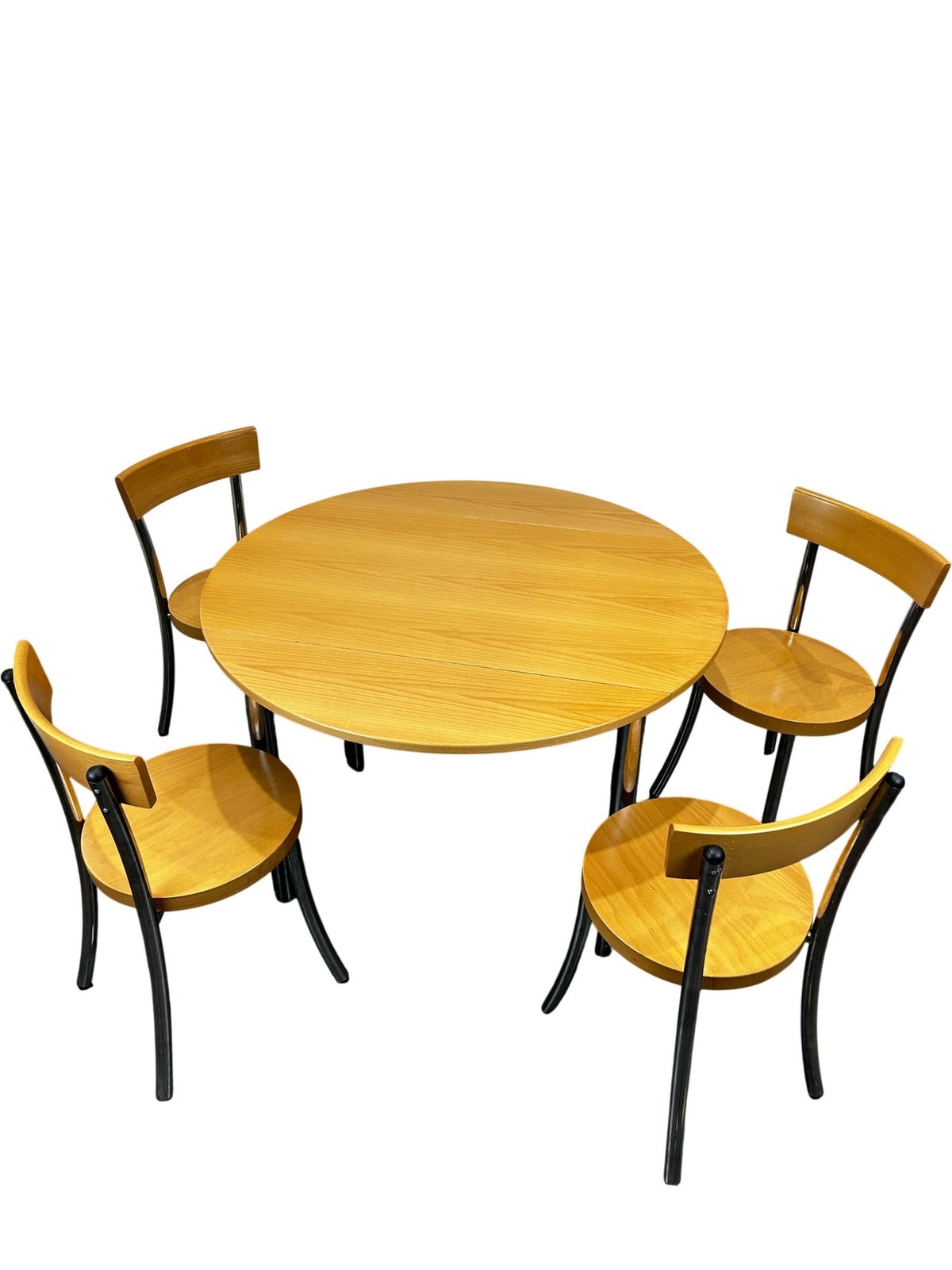 Drop Leaf Dining Table with 4 Chairs Folding Space Saving Set (Pre-Loved)