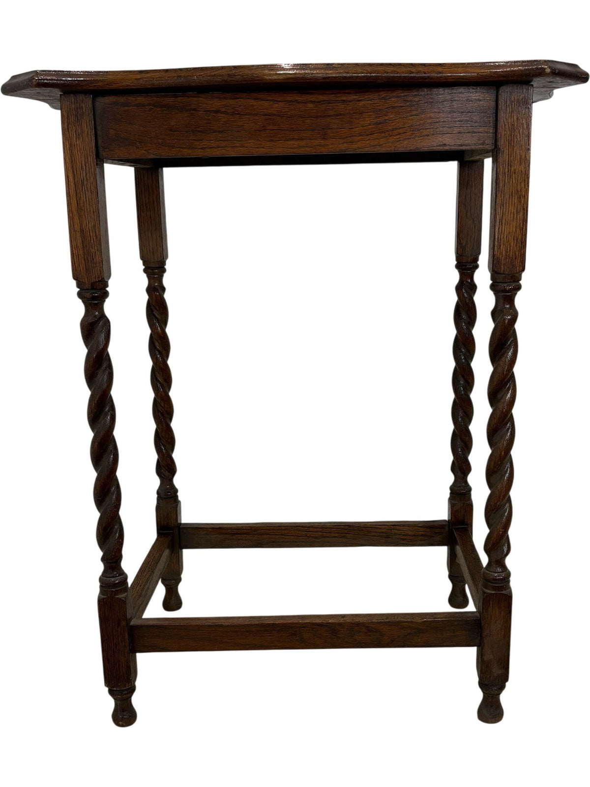 Antique Wooden End Table Twisted Leg Design (Pre-Loved)