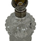 VIntage Cut Glass Perfume Bottle Metal Cap Collectable Vanity Bottle (Pre-Loved)