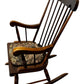 Vintage Wooden Rocking Chair with Floral Cushion (Pre-Loved)