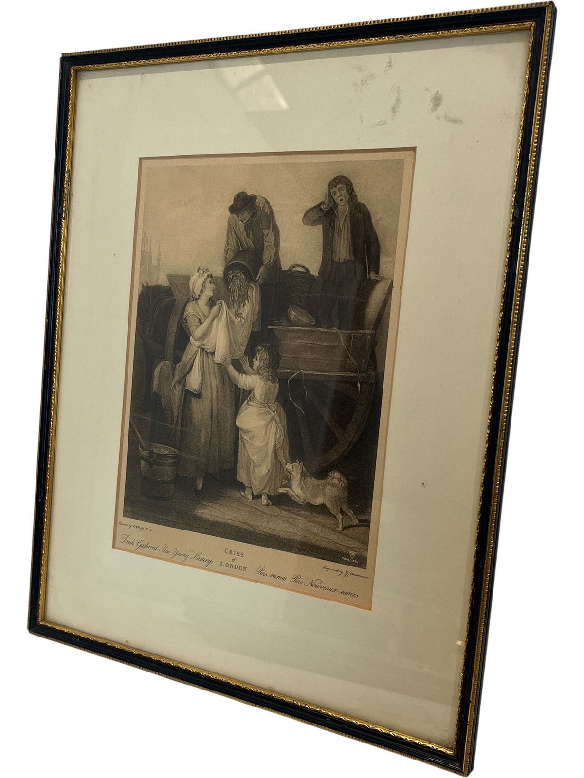 Set Of Vintage Framed Art Prints Cries From London Series (Pre-Loved)