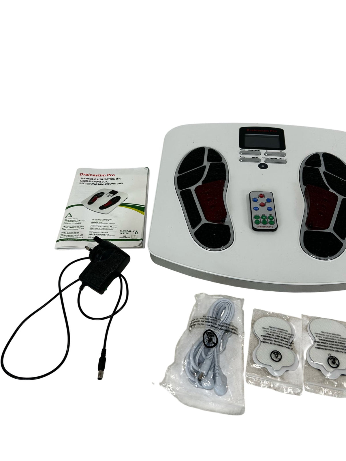 Drainastim Pro Foot & Body TENS Stimulator with Remote (Pre-Loved)