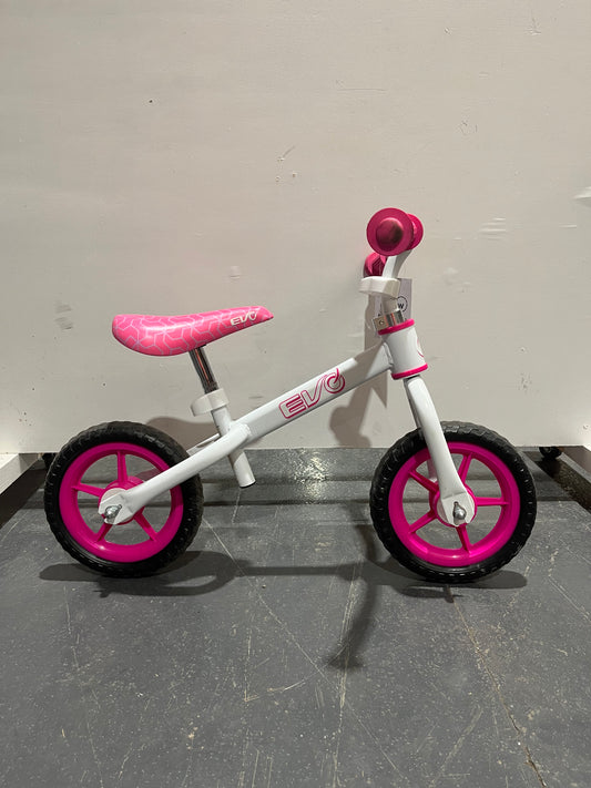Evo White Pink 12” Balance Bike (Pre-Loved)