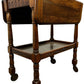 Vintage Drop Leaf Wooden Tea Trolley with Shelf & Castors (Pre-Loved)