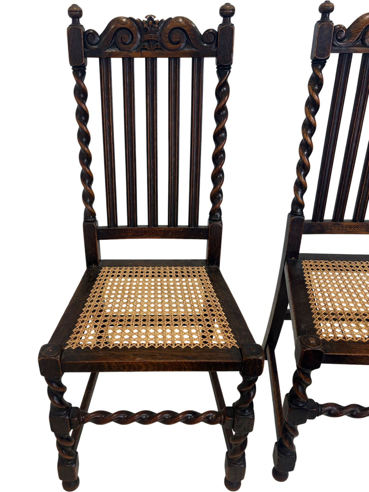 Antique Chairs Set Cane Twist Design (Pre-Loved)