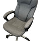 Grey Fabric Executive Office Chair High Back Padded Armrests Swivel (Pre-Loved)