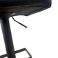 Adjustable Bar Stool Black Faux Leather (Pre-Loved)