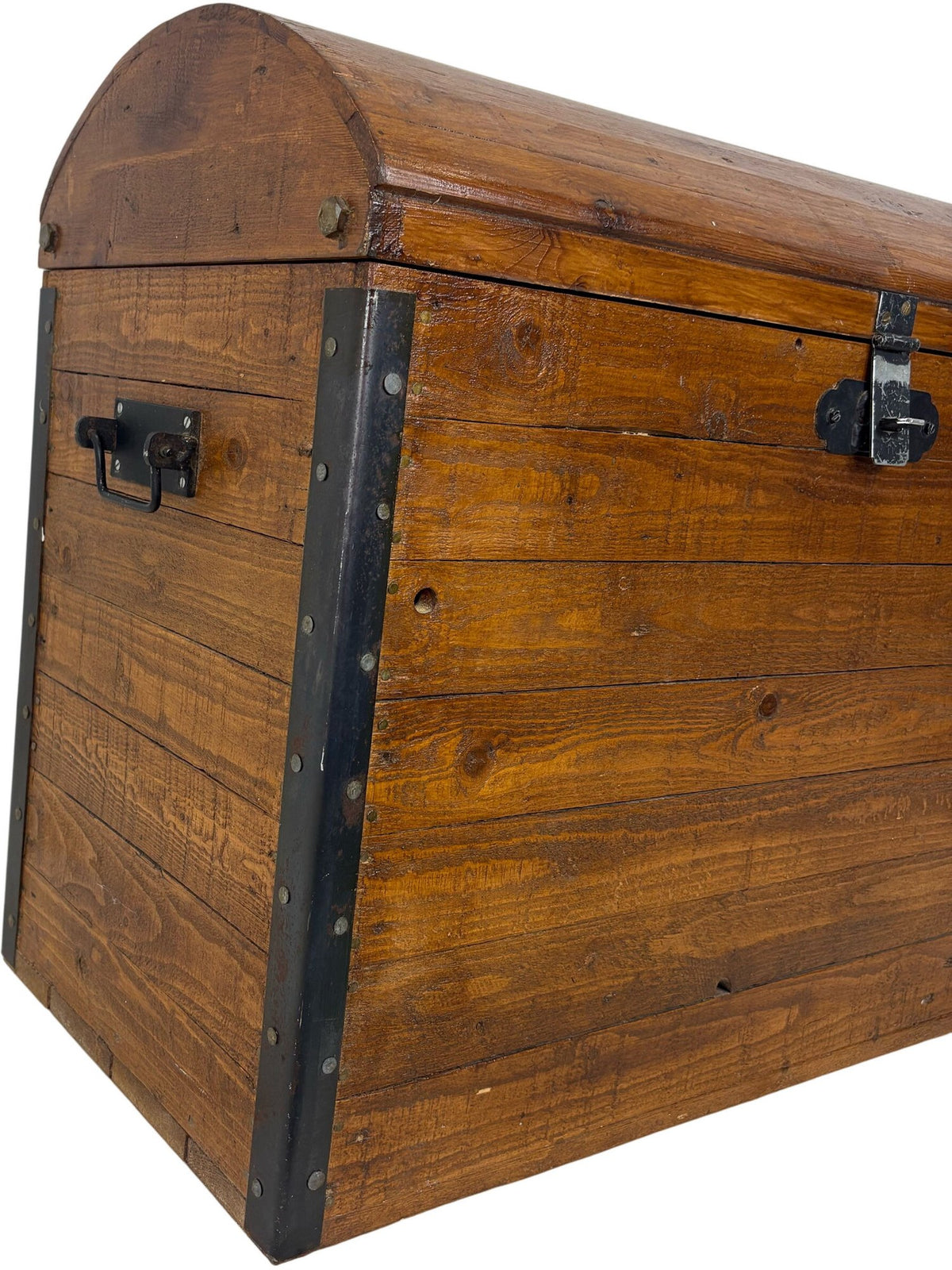 Vintage-Style Wooden Storage Chest Trunk (Pre-Loved)