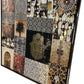 Large Moroccan Style Framed Hamsa & Geometric Collage Wall Art 94cm (Pre-Loved)