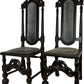 Antique Ornate Wooden Chairs Set with Upholstered Backrest (Pre-Loved)