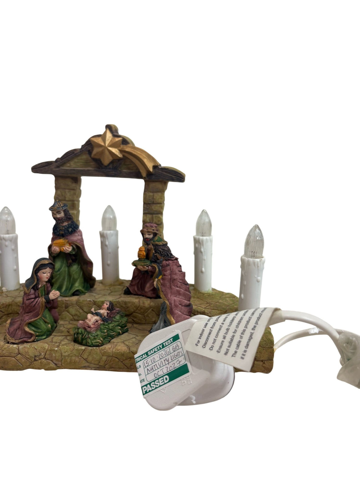 Nativity Scene Figurine Set with Lights (Pre-Loved)