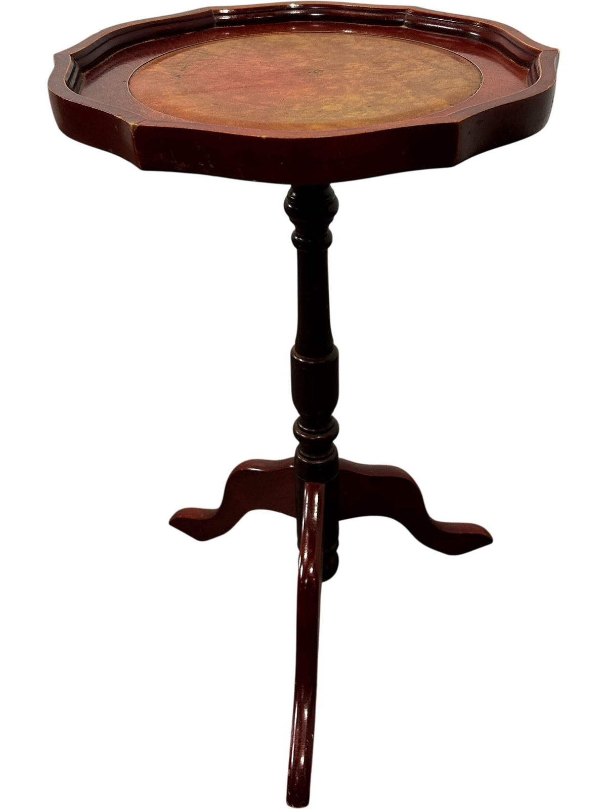 Antique Wooden Pedestal End Table (Pre-Loved)