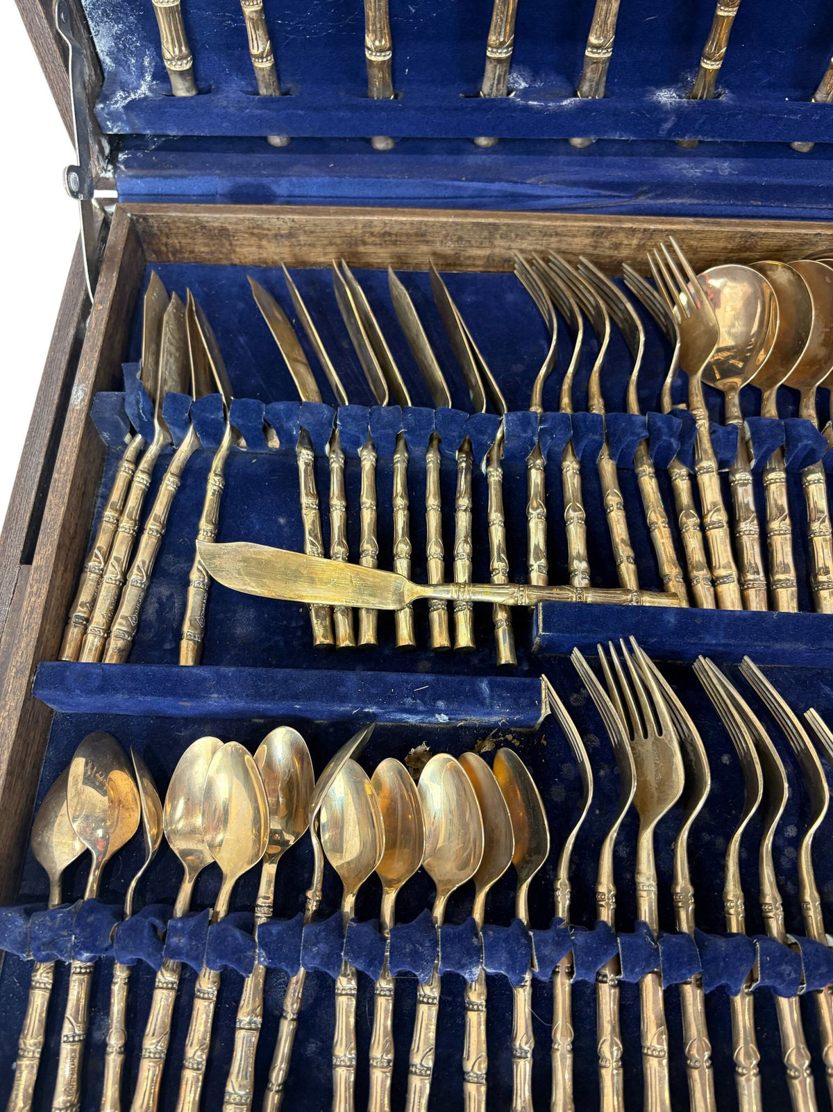 Artisan Bronze Bamboo Flatware Set (Pre-Loved)
