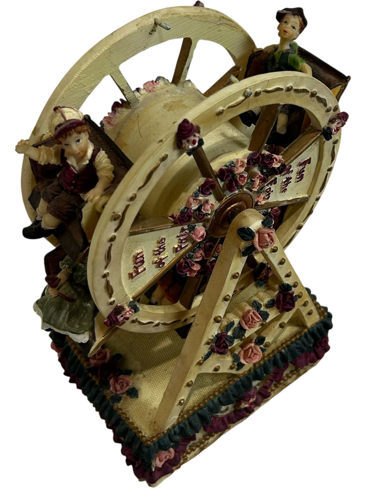 Fun of the Fair Ferris Wheel Fairground Figurine Floral Ornament 25cm(Pre-Loved)