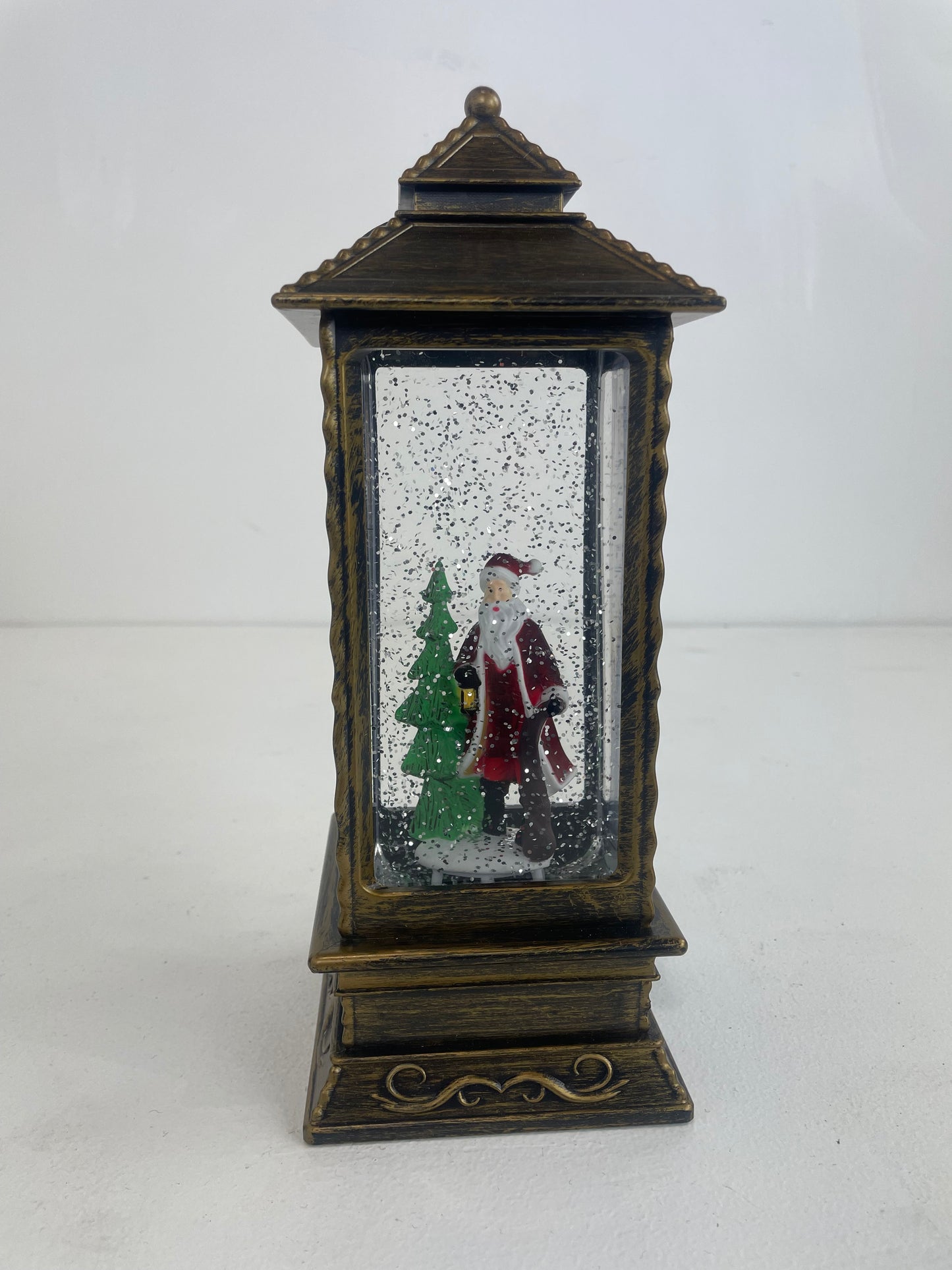 Christmas Water Lantern with Santa Scene (Pre-loved)